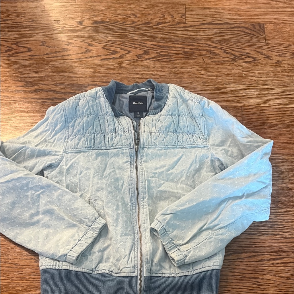 Gap Kids Light Blue Quilted Jacket Gap Kids Light Blue Quilted Jacket